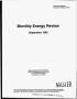 Report: Monthly energy review, September 1995