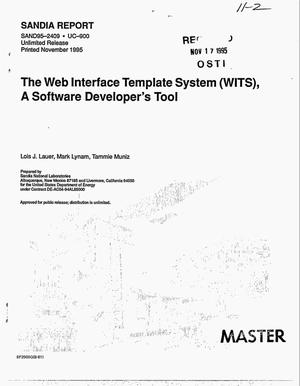 The Web Interface Template System (WITS), a software developer`s tool