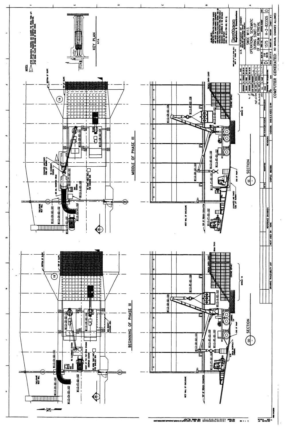 Solid Waste Operations Complex W-113, Detail Design Report (Title II). Volume 2: Solid waste retrieval facilities -- Phase 1, detail design drawings
                                                
                                                    [Sequence #]: 90 of 95
                                                
