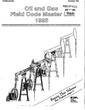 Oil and Gas field code master list 1995
