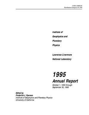 Institute of Geophysics and Planetary Physics 1995 Annual Report