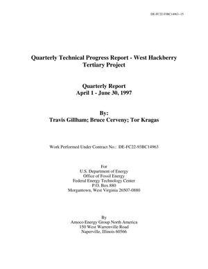 Quarterly Technical Progress Report - West Hackberry Tertiary Project