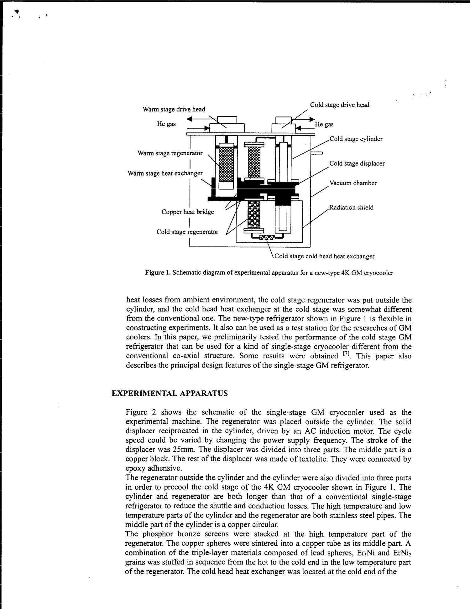 The Experimental Study of a Single Stage G-M Refrigerator With the Regenerator Set Outside the Cylinder.
                                                
                                                    [Sequence #]: 2 of 6
                                                