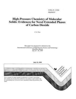 High-pressure chemistry of molecular solids: evidences for novel extended phases of carbon dioxide