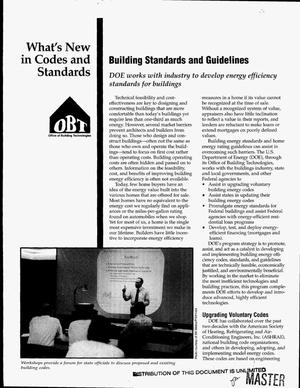 What`s new in codes and standards Office of Building Technologies (OBT) - building standards and guidelines