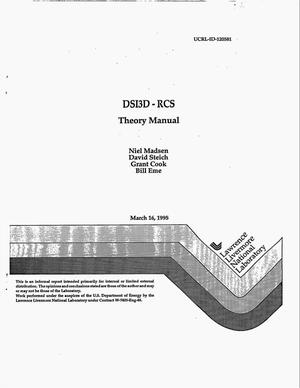 DSI3D-RCS: Theory manual