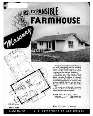 Expansible Farmhouse: Masonry.