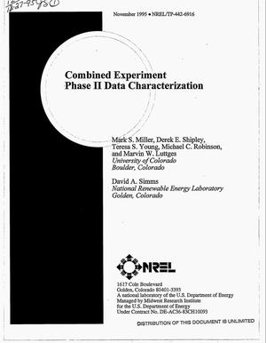 Combined Experiment Phase 2 Data Characterization
