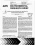 Report: Environmental Research Brief: Pollution prevention assessment for a M…