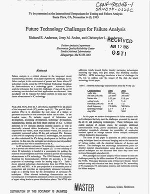 Future technology challenges for failure analysis