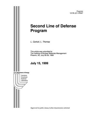 Second line of defense program