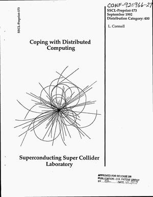 Coping with distributed computing