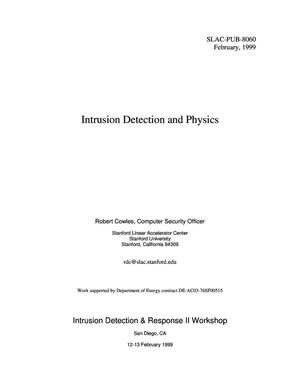 Intrusion Detection and Physics