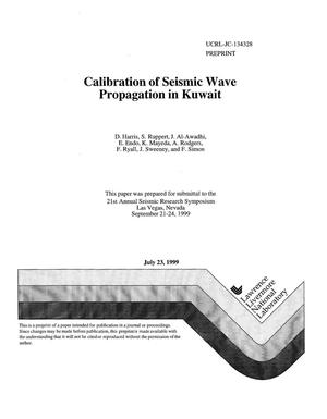 Calibration of seismic wave propagation in Kuwait