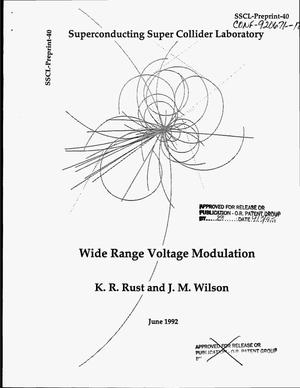 Wide-range voltage modulation