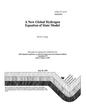 A new global hydrogen equation of state model