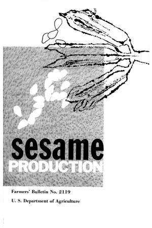 Primary view of object titled 'Sesame production.'.