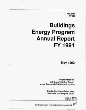 Buildings Energy Program annual report, FY 1991