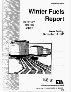 Primary view of object titled 'Winter Fuels Report: Week Ending November 10, 1995'.