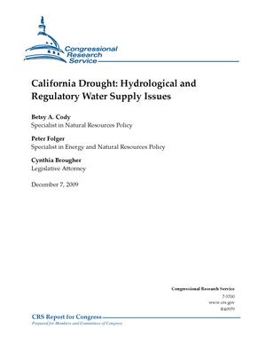 Primary view of object titled 'California Drought: Hydrological and Regulatory Water Supply Issues'.