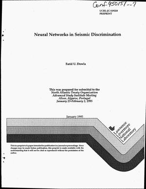 Neural networks in seismic discrimination