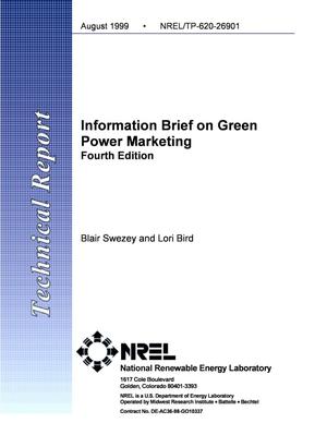 Information Brief on Green Power Marketing Fourth Edition