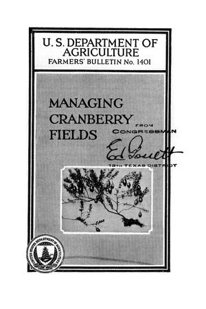 Managing Cranberry Fields.