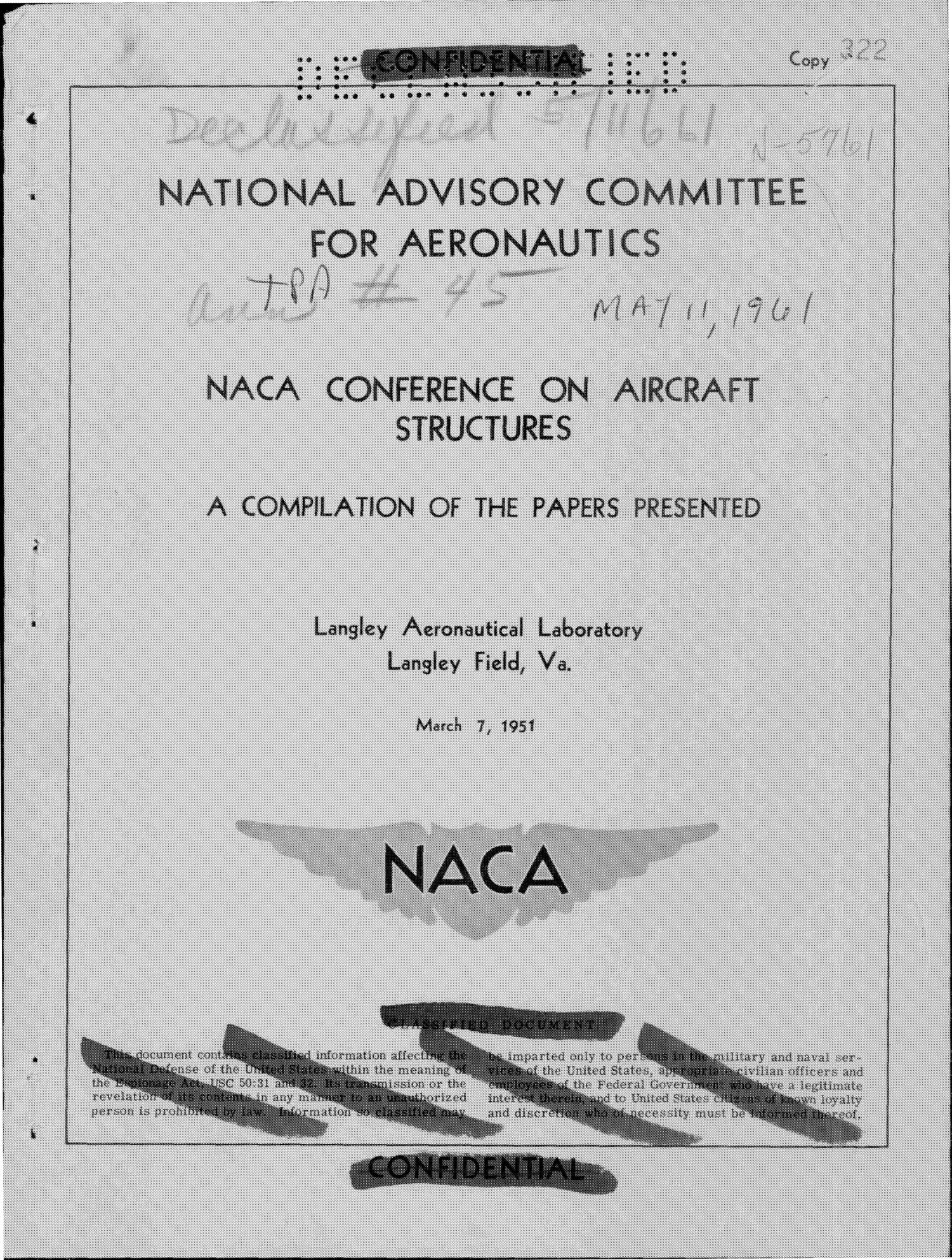 NACA Conference on Aircraft Structures UNT Digital Library