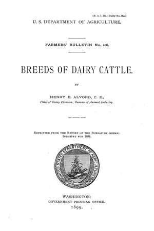 Primary view of object titled 'Breeds of dairy cattle.'.