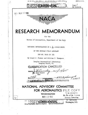 Ditching Investigation of a 1/12-Scale Model of the Douglas F3D-2 Airplane, TED No. NACA DE 381
