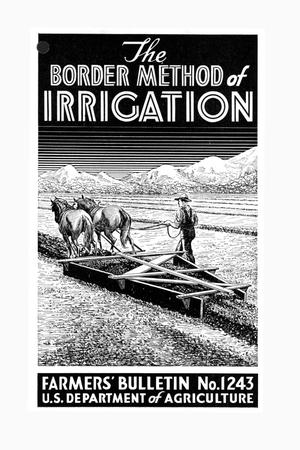The border method of irrigation.