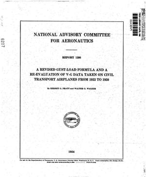 A revised gust-load formula and a re-evaluation of v-g data taken on civil transport airplanes from 1933 to 1950
