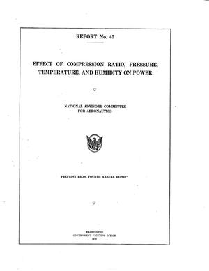 Effect of Compression Ratio, Pressure, Temperature, and Humidity on Power