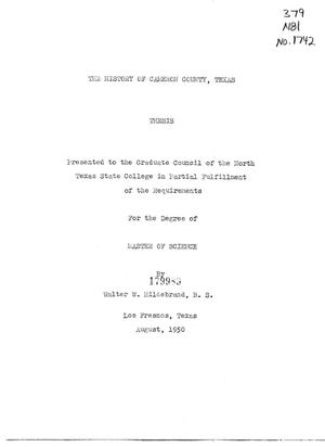 The History of Cameron County, Texas