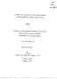 Thesis or Dissertation: A Survey and Evaluation of the Public School Music Program of Denton …