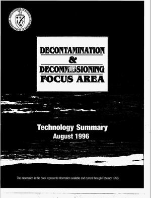 Decontamination & decommissioning focus area