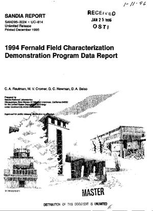 1994 Fernald field characterization demonstration program data report