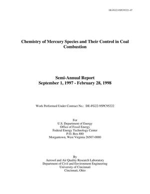 Chemistry of Mercury Species and Their Control in Coal Combustion