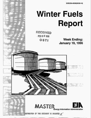 Primary view of object titled 'Winter Fuels Report: Week Ending January 19, 1996'.