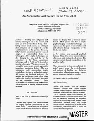 An annunciator architecture for the year 2000