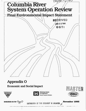 Columbia River System Operation Review : Final Environmental Impact Statement, Appendix O: Economic and Social Impact.