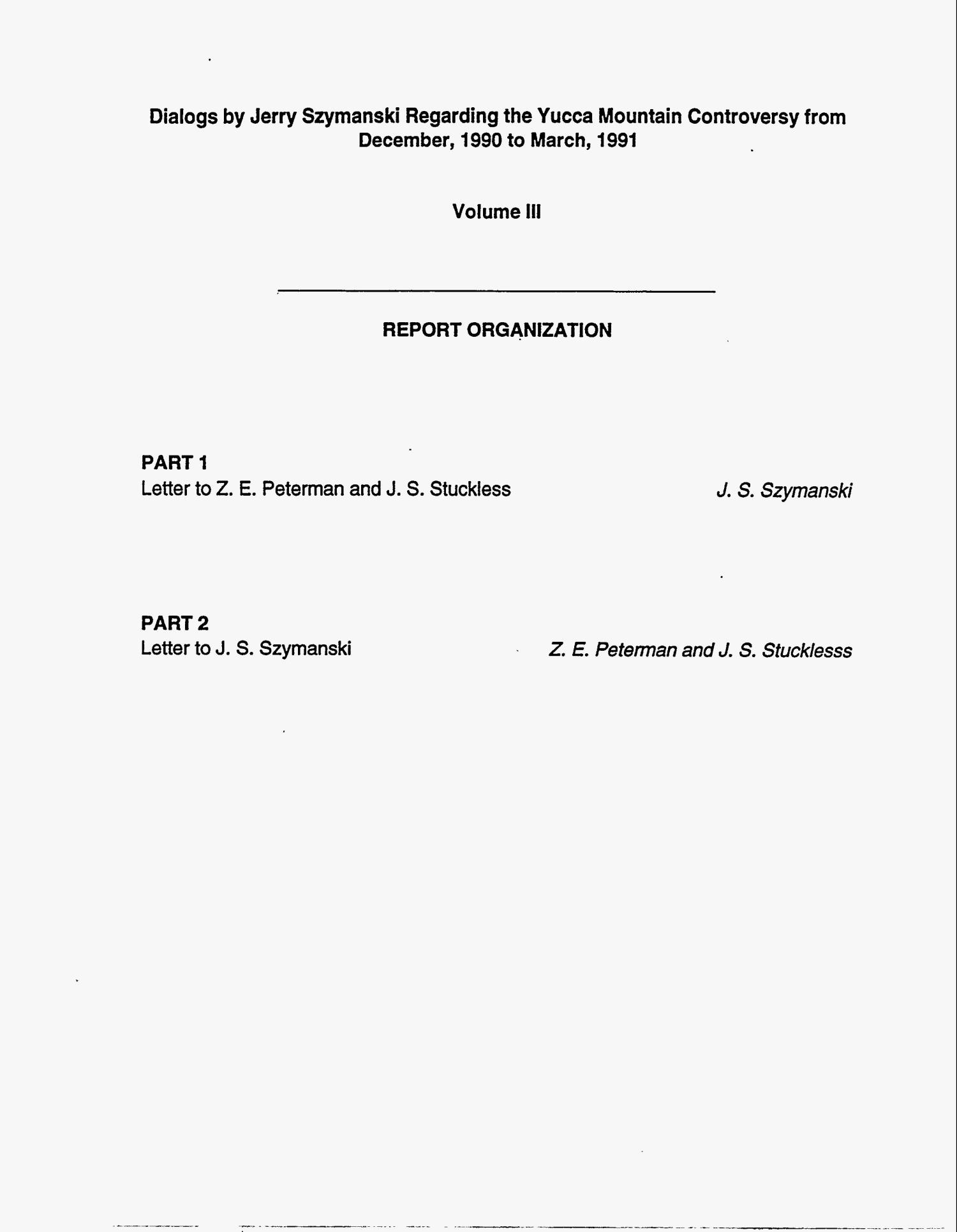 Dialogs by Jerry Szymanski regarding the Yucca Mountain controversy from December, 1990 to March, 1991: Volume 3. Special report number 9, Contract number 92/94.0004
                                                
                                                    [Sequence #]: 2 of 74
                                                