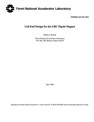 Coil end design for the LHC dipole magnet