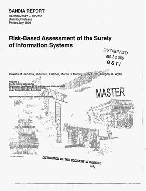 Risk-based assessment of the surety of information systems