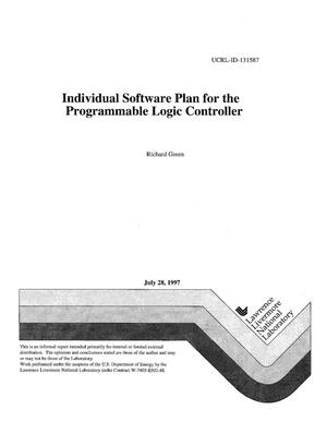 Individual software plan for the programmable logic controller