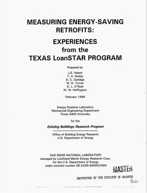 Measuring Energy-Saving Retrofits: Experiences from the Texas Loanstar Program