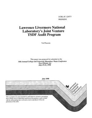Hazardous Waste Management - University of California style, part II: Lawrence Livermore National Laboratory's joint venture TSDF Audit Program