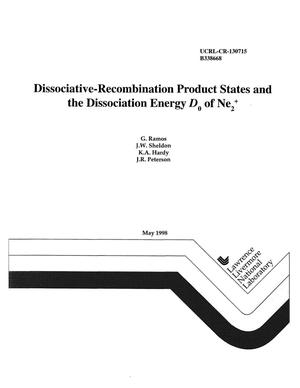 Dissociative-recombination product states and the dissociation energy D<sub>0</sub> of Ne<sub>2</sub><sup>+</sup>