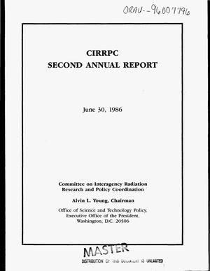 Committee on Interagency Radiation Research and Policy Coordination second annual report, July 1, 1985--June 30, 1986