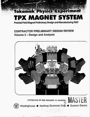 TPX: Contractor preliminary design review. Volume 3, Design and analysis